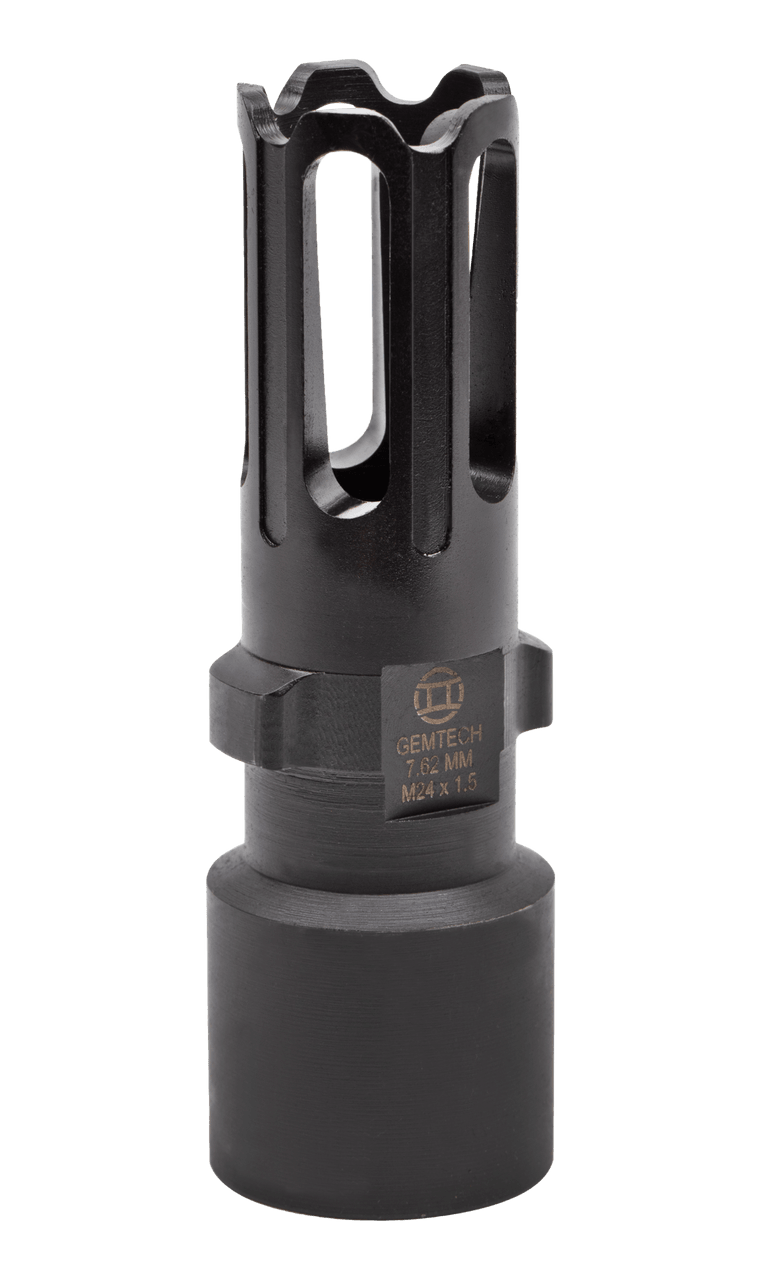 7.62 Flash Hider M24x1.5RH | Gemtech 7.62 Flash Hider M24x1.5RH | Gemtech